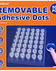 504 Pcs Clear Removable Adhesive Dots, Glue Point Dots for Crafts Balloons Poster, Double Sided Sticky round Dots (0.39 Inch)