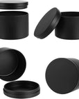 24 Pieces 4 Oz Black Candle Tins,4Oz Candle Jars Candle Containers with Lids, Candle Tin for Candles Making, Arts & Crafts, Storage, and Gifts