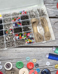 4 Pack Plastic Organizer Container Box, 36 Grids Clear Plastic Parts Organizer Box, for Beads, Art DIY, Crafts, Jewelry, Fishing Tackle with Label Stickers