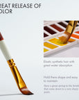 ARTIFY Paint Brushes for Acrylic Painting, 15 Pcs 2024 New Painting Supplies, Artist Paint Brush Set for Watercolor, Oil and Gouache Painting, Red Wine