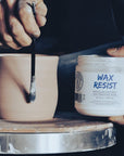 - Premium Ceramic Wax Resist for Pottery Glaze, Ceramic Slip Clay, and Ceramic Glazes - Alternative to Latex Resist for Pottery - Ceramic Sealant for Pottery - 1 Pint | 473 Ml