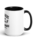 White Ceramic Mug with Color Inside