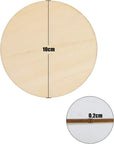 80 Pieces 4 Inch Unfinished Wood Circles Rounds Wooden Cutouts for Crafts, Door Design, Christmas Decorations, Coasters and DIY Home Decor