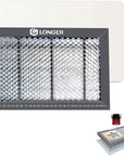 Honeycomb Working Table, Soulmate for Engraver, Honeycomb Working Panel Set for RAY5, Fast Heat Dissipation and Desktop-Protecting, Compatible with All Laser Engraver Machine,11.8"X 7.8"X 0.86"
