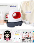 Mini Heat Press Machine Easy to Use for T Shirts Shoes Hats Small HTV Iron on Vinyl Projects Portable Heating Transfer Iron Red