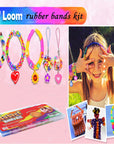 Rubber Band Bracelet Kit, Loom Making Kit for Girl, Loom Bands Refill Kits for Children Boy Girls Gift DIY Friendship Bracelets