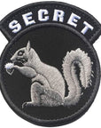 Secret Squirrel Patch for Airsoft Gear - Police Gear Hat Patches for Backpacks Tactical Patches Army Patches for Hats Police Patches - Military Patches for Jackets Tactical Morale Patches Funny