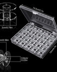 36Pcs Bobbins for Sewing Machine, Plastic Bobbins with Case for Bro-Ther/Sin-Ger/Baby-Lock/Jano-Me/Ju-Ki Sewing Machine Accessories