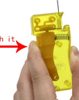 Automatic Needle Threader, with 2 Pcs Plastic Needle Threader Easy Needle Threader Tool Sewing Accessories