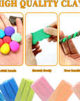 Polymer Clay 50 Colors, Oven Bake Clay for Kids, Sculpey Clay Kit with DIY Kits for Adults, Modeling Clay for Earring Makeing, Jewelry Making