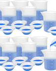 Silicone Measuring Cups for Resin, Resin Supplies with 600&100Ml Silicone Cups, Resin Mixing Cups, Silicone Stir Sticks, Epoxy Mixing Cup