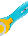 45Mm Quick-Change Rotary Cutter (RTY-2/C) - Rotary Fabric Cutter W/ Blade Cover for Crafts, Sewing, Quilting, Replacement Blade: RB45-1 (Aqua)