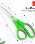 Scissors Bulk 30-Pack, All Purpose Scissors Stainless Steel Sharp Scissors for Office Home General Use Craft Supplies, High/Middle School Classroom Class Older Kids Scissor Set, Right/Left Handed