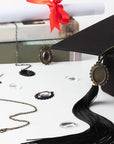 4 Pcs Graduation Cap Photo Charm Personalized Graduation Cap Decorations Memorial DIY Tassel Present for Grad Cap Class of 2024 Gown Ceremony