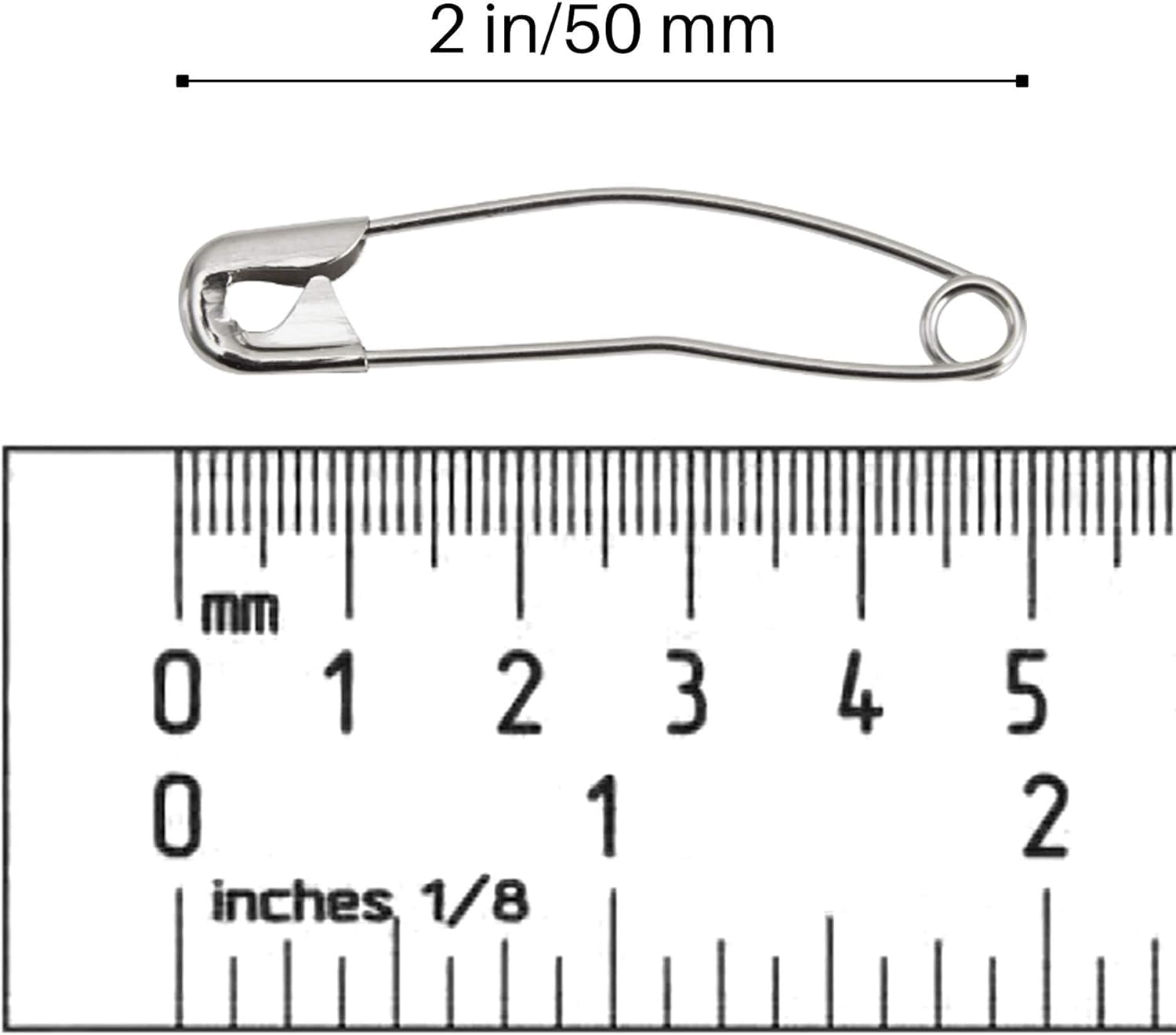 Quilting Curved Safety Pins for Quick Basting, Size 3, 100 Count