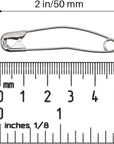 Quilting Curved Safety Pins for Quick Basting, Size 3, 100 Count