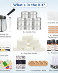 Complete Candle Making Kits for Adults Beginners,Diy Candle Making Supplies Include Soy Wax,Wax Melter,Scents,Dyes,Wicks,Wicks Sticker,Candle Tins & More-Full Candle Making Set - Arts & Crafts Kits