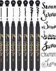 Calligraphy Pens,12 Size Calligraphy Pens Set for Writing, Hand Lettering, Art Drawing, Sketching, Scrapbooking, Journaling, Calligraphy Brush Pens for Beginners