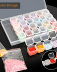 117Pcs 5D DIY Diamond Painting Tools and Accessories Kits with Diamond Embroidery Box and Multiple Sizes Painting Pens for Adults to Make Art Craft