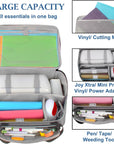 Carrying Case for Cricut Joy Xtra, Tote Bag for Extra Machine Storage, Dust Cover, and Travel Carry, Xtra Accessories Bundles Organization and Protection, Store Various Supplies(Grey)