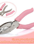 3 Pieces Metal Handheld Paper Punch Single-Hole Tag Punch Set with Plastic Handle for Circle Holes for DIY Craft Tag