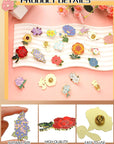 20 Pieces Flowers Enamel Pin Bulk for Backpack Cute Enamel Brooch Pins Set Floral Lapel Pins Cartoon Plants Backpack Pins for Women Men Girls DIY Badges Clothing Jacket Bags Gifts