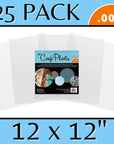 Ultra Clear .007 Plastic, Durable and Archival Film, Perfect for DIY Crafts, Stencils, Journals, Cards, 3D Embellishments, and More, 12" X 12", 25 Pack