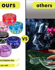 Candle Tins with Lid, 2.5Oz 24 Designs Tinplate Cans with Wicks, Wick Holders, Wick Stickers for Candle Making, DIY Arts and Crafts, Small Item Storage