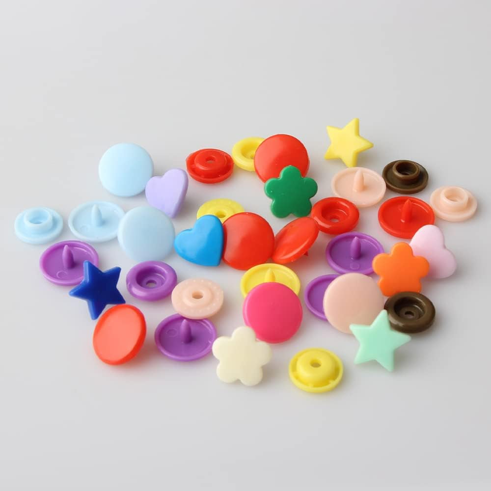 Polygon Snap Kit with Snap Pliers, 473Pcs T5 Snap Kit for DIY and Sewing/Making/Repairing/Decorating Clothes, Diapers, Bibs…