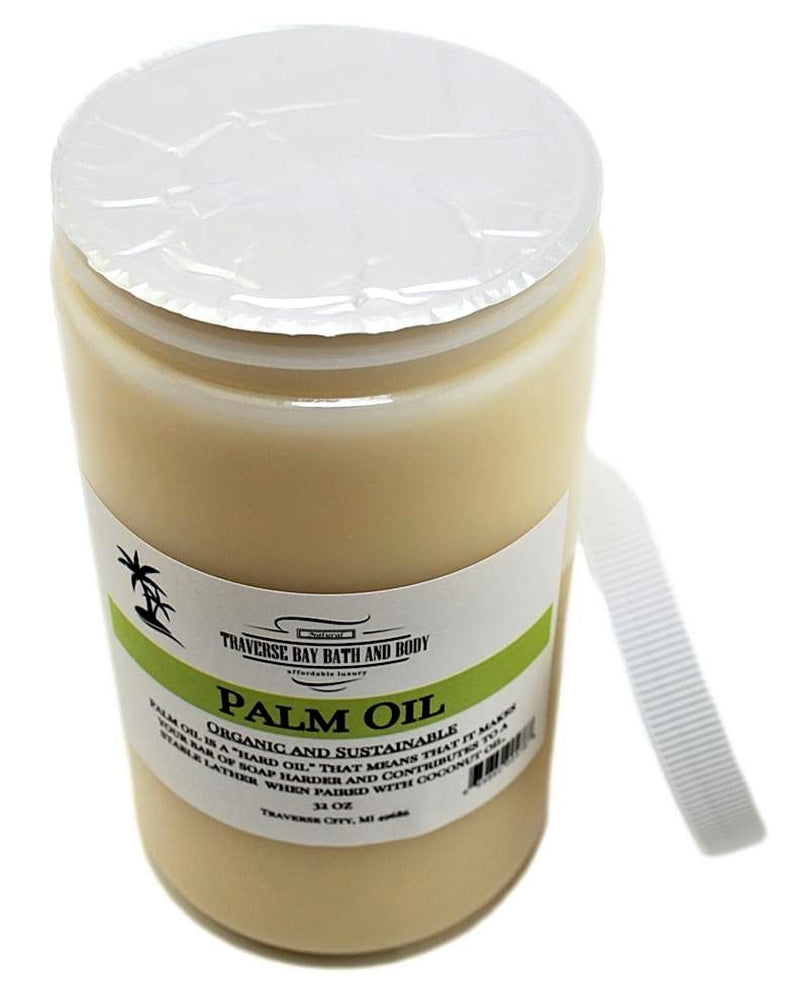 Palm Oil, Soap Making Supplies. Organic, Sustainable, Kosher, 32 Fl Oz. DIY Projects.