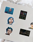 Arcane 50Pcs Stickers - Waterproof Vinyl for Laptops, Skateboards, Bikes, Bumper, and More, High-Quality Decals with 100% Free Exchange Guarantee