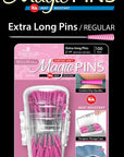Originals Comfort Grip Magic Pins Extra Long Regular -Quilting Supplies-Sewing Supplies-Sewing Notions-100 Count