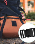 10 Set 1 Inch Buckles for Straps with 20 Pcs Tri-Glide Slide Clip, Quick Side Release Plastic Buckle Clip, Fit 1 Inch Wide Nylon Webbing Canvas Strap (Black)