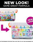 One-Step Tie-Dye Party, 18 Pre-Filled Bottles, Creative Group Activity, All-In-1 Fashion Design Kit, 1 Pack, Rainbow