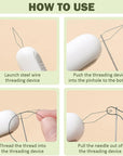 Seam Ripper, 2024 Upgrade 2 in 1 Needle Threader for Sewing, Threading and Thread Removal Tools, Sewing Seam Thread Remover for Needle Work Patterns and Sewing Clothes(3Pcs)