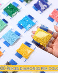 60000 Pcs Rhinestones Diamond Painting Beads Flat Bottom round Resin Diamond Beads Diamond Art Replacement Diamonds for DIY Craft Diamond Painting Accessories (Bright Color)