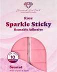 Rose Sparkle Sticky Reusable Putty Wax Adhesive, Wax for Diamond Painting, Diamond Art Accessories, 18Cm X 11Cm