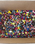 Bonanza 5LB of Mixed Craft Beads, Sizes, Plastic, Round, Multicolor