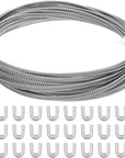 33 Feet 304 Stainless Corset Boning Spiral Steel Metal Boning with 30 Steel Boning Tips Structure and Form for Corset Making Supplies (5Mm Wide)