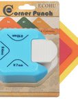 Round Corner Punch, 3 in 1-3 Way Corner Puncher Cutter for Paper Craft (R4Mm+R7Mm+R10Mm) for Cutting Different Corners, DIY Projects, Card Making & Scrapbooking