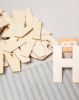 162 Pieces 2 Inch Wooden Letters with Storage Tray, 2 in Wood Alphabet Letters for Crafts, Small 2" Unfinished Wooden Craft Letters for Wall Decor, DIY, Learning Abcs, 6Pcs for Each Wood Letter