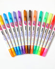 Dual Tip Fabric Markers 14 Pack - Fine Tip & Brush Tip