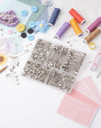 380Pcs,Different Sizes Safety Pins,Clothes Pins ,Sewing Supplies ,Safety Pins for Clothes , Large,Small,Mini,Pins Bulk Assorted Safety Pins,Suitable for Dances, Sarees, Weddings, Etc.