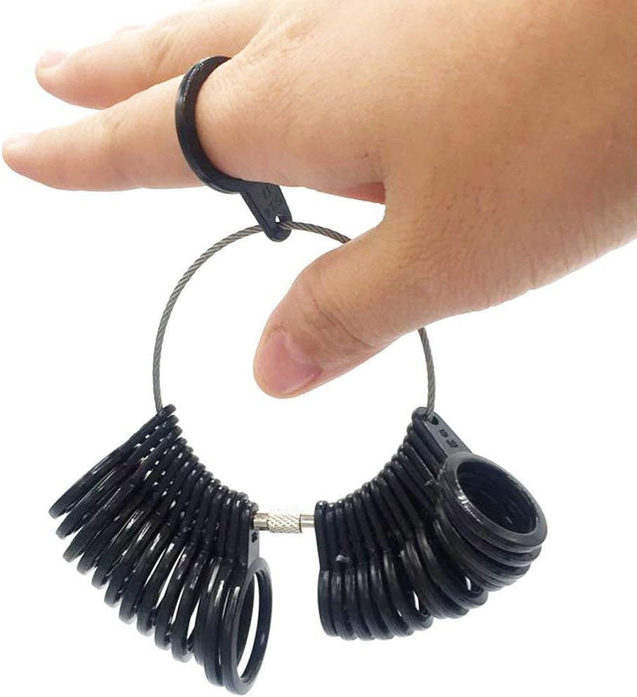 Ring Sizer Set Finger Size Gauge Measure Tool Jewelry Sizing Tools Rings Size 1-13 with Half Size 27 Pieces