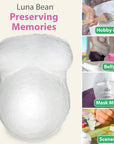 Luna Bean 1 Pack Plaster Cloth - Plaster of Paris for Crafts - Belly Casting Kit Pregnancy - Paper Mache Plaster Strips for Sculptamold, Sculptures, Crafts & Arts Projects (4'' X 180'')