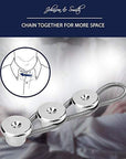 Collar Extenders/Neck Extender/Wonder Button for 1/2 Size Expansion of Men Dress Shirts, 5 +1 Pack, 3/8"