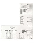 Tshirt Ruler Guide for Vinyl Alignment - Left Chest, T Shirt Ruler Alignment Tool Placement for Embroidery Heat Press and Cricut (Adult Men and Women)