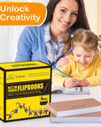Premium Blank Flip Book Paper, 4 Pack(90 Sheets, 180 Pages per Pack) No Bleed Flip Books Kit, 4.5" X 2.5" Animation Paper for Animation, Sketching, Cartoon Creation