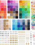 Clay Beads, 16800Pcs, 112 Colors, Polymer Heishi Beads, Clay Bead Bracelet Kit, Charm Set Jewelry Making