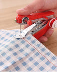 Handheld Sewing Machine - Portable Mini Manual Sewing Machine - Mini Sewer Machine - Hand Stitcher Sewing Machine - Needlework Tool for DIY Crafts Home Travel